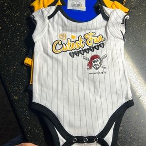 Onsies for Girl, 3-6 Month Pittsburg Pirate